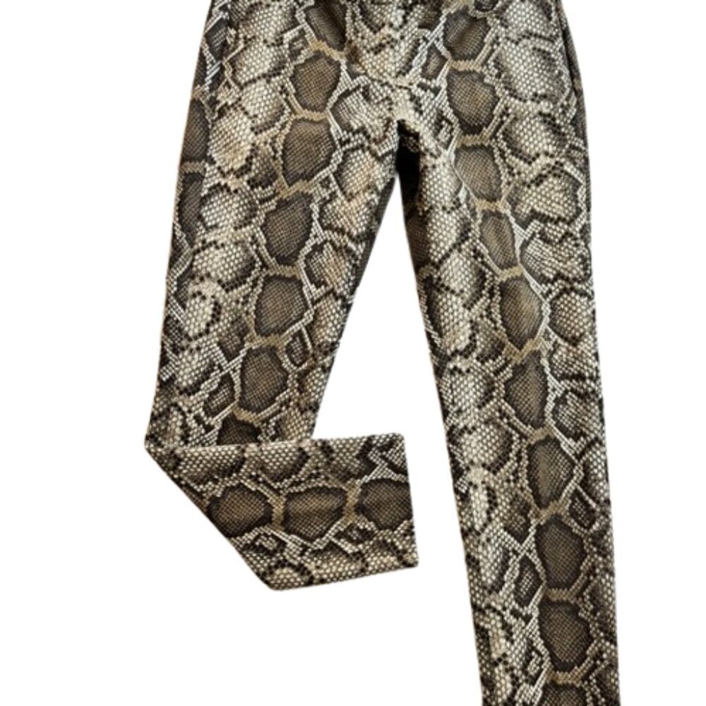 481. MK Michael Kors Python-Print Cargo Pants‎ - image 1